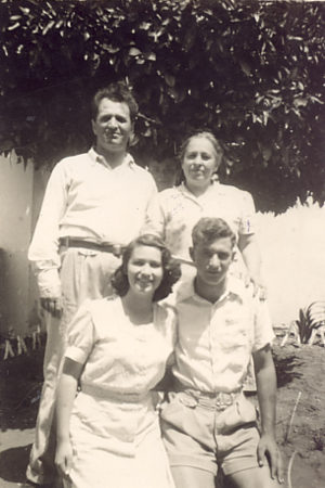 משפחת שטורמן, יהודית, שמעון, יוסף, עליזה, חדרה, 1947