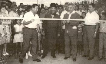 בטקס הנחת אבן פינה לשכונה חדשה בתל מונד